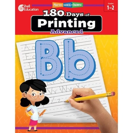 Shell Education Teacher Created Materials Workbook, Print Writing, 1st/2nd Grade, Multi SHL130194